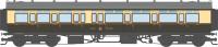 4P-021-503 Dapol GWR Corridor Toplight 1947 Choc.& Crm Great Wes